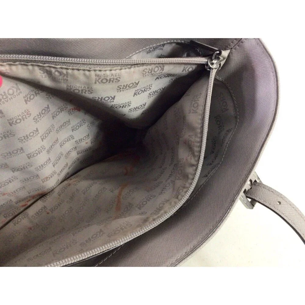 Michael Kors Gray Leather Purse Tote